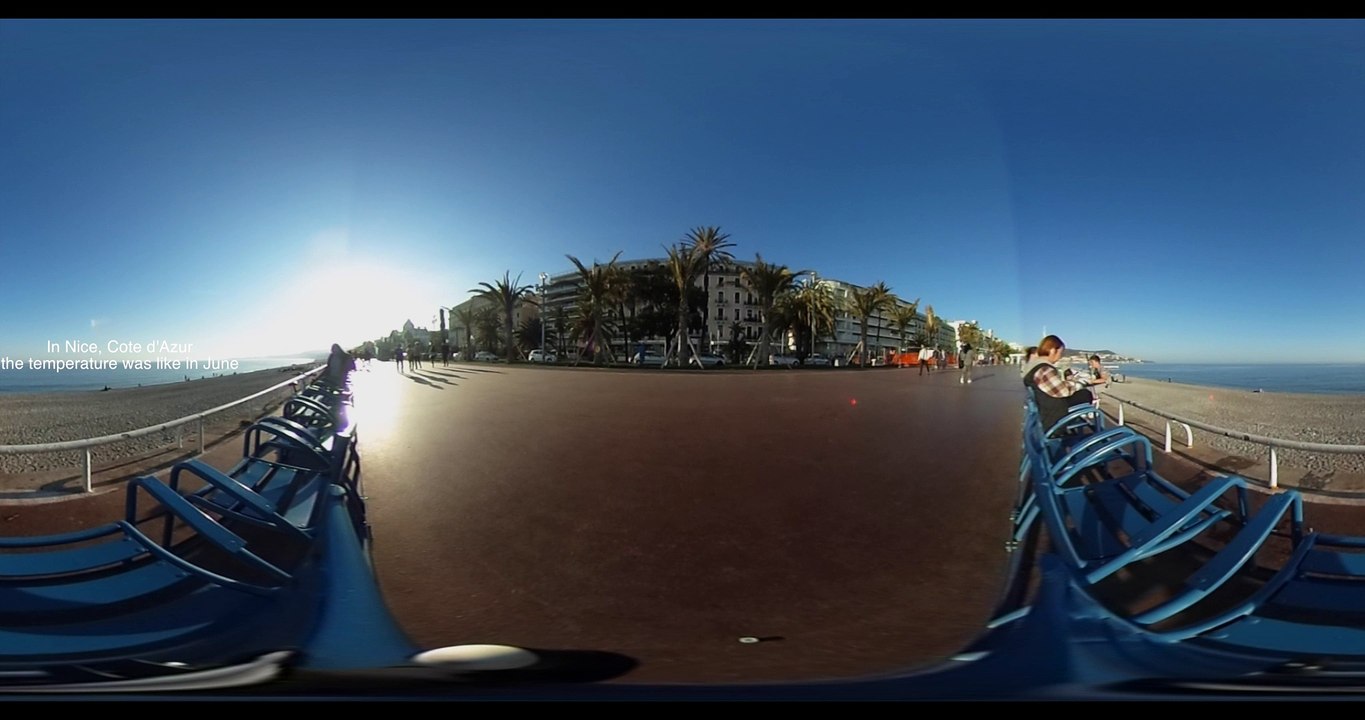 Spring day in Nice, Cote d'Azur mars 2017 - 360 Video