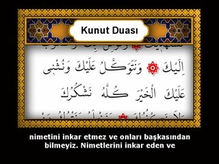 Meraklı Filozof Dini - Kunut Duası Mealli