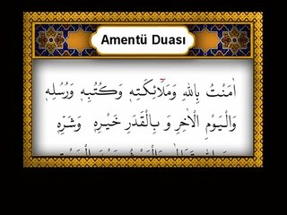 Meraklı Filozof Dini - Amentu Duası - Mealli