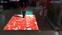 V-studio portable interactive  floor projection