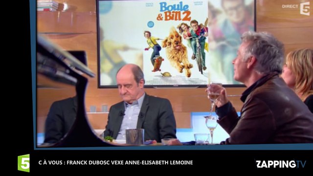 Franck Dubosc donne un surnom coquin à Anne-Elisabeth Lemoine, malaise sur le plateau de C à Vous (Vidéo)