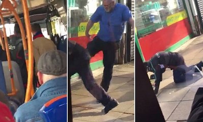 Motorista de autocarro expulsa e pontapeia passageiro que agredia idoso