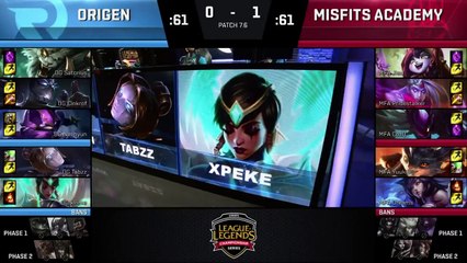 OG vs MFA Highlights Game 2 LCS Summer Promotion 2017 Origen vs Misfits Academy