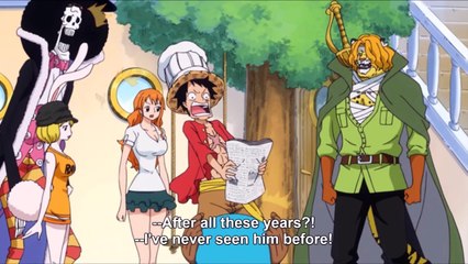 Luffy sees Dragon face for the First Time - One Piece HD Ep 779 Subbed
