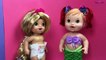 Baby Alive Disney Princess! Custom Rapunzel And Little Mermaid, Doll Videos.-F7eji