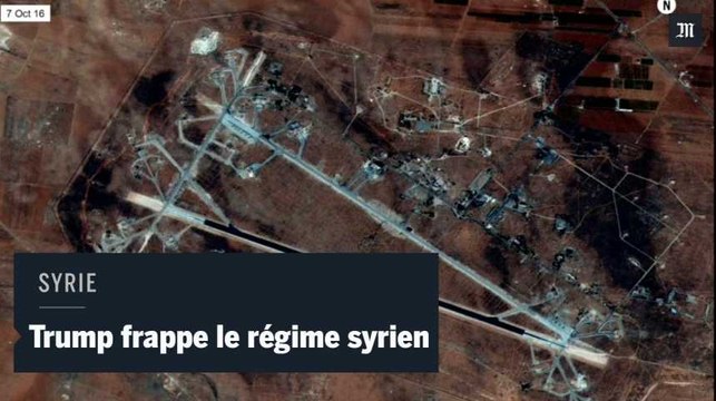 Trump frappe le régime syrien