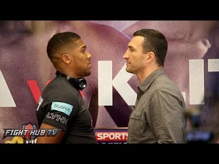 Anthony Joshua vs. Wladimir Klitschko Full Face Off Video - New York