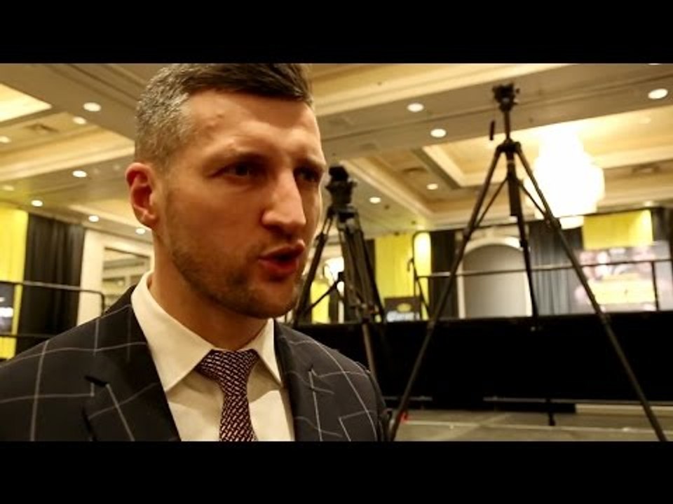 Carl Froch goes in! "Ward when he fights is disgusting to watch! what he does is disgusting!"