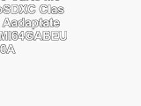 Lexar 64 Go Carte Mémoire MicroSDXC Classe 10 avec Aadaptateur Noir LSDMI64GABEUC10A