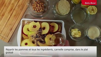 Pommes au four et streusel de noisettes !