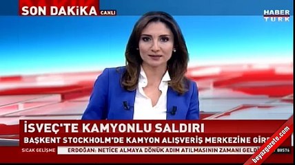 İsveç'te kamyonlu saldırı
