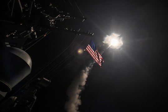 U.S. launches missiles at Syrian base over chemical weapons attack