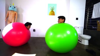 Défi du ballon géant, vous connaissez?...