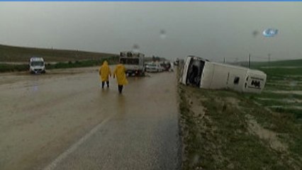 Erdoğan'ın Mitingine Giden Otobüs Devrildi: 3 Ölü, 20 Yaralı