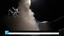 البحرية الأمريكية تستهدف قاعدة الشعيرات السورية بـ59 صاروخ توماهوك