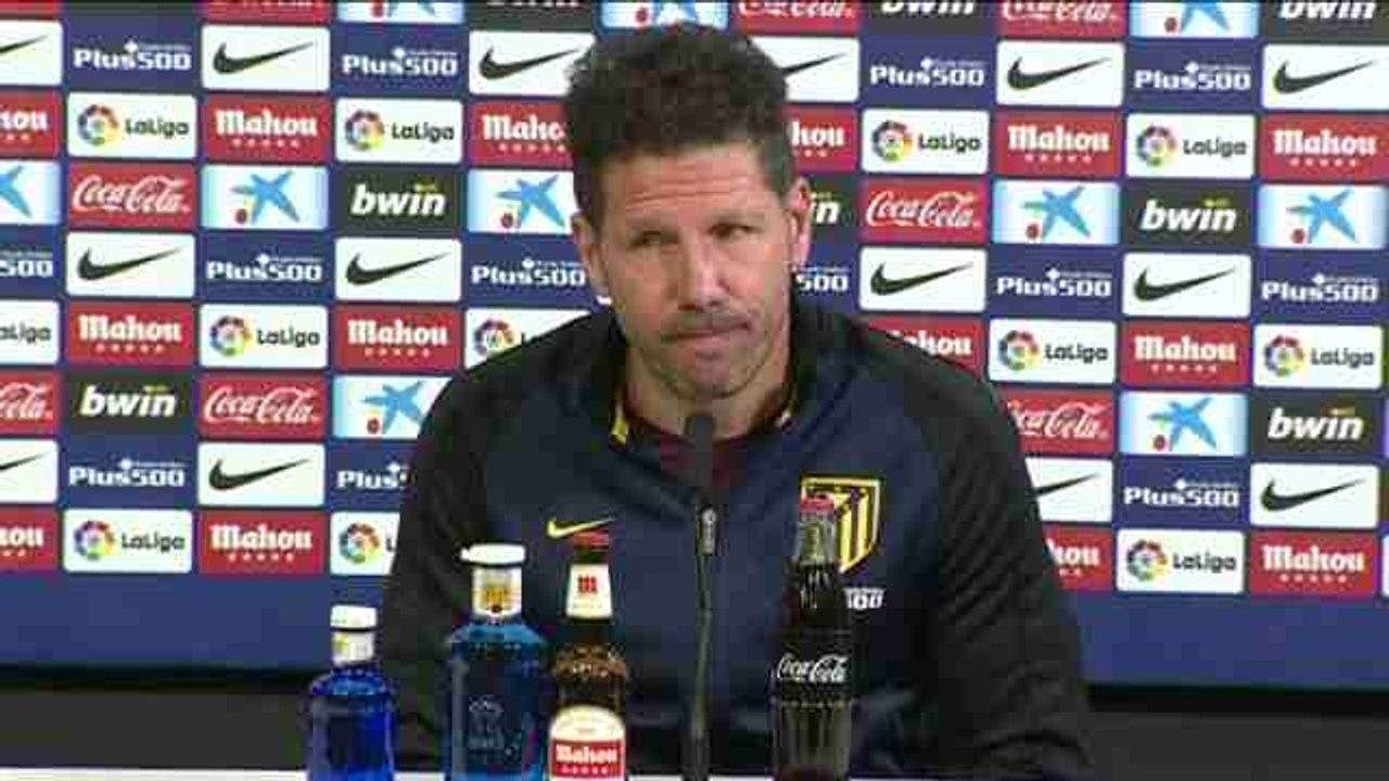 Simeone: "Es indiferente donde juguemos, porque necesitamos los puntos"