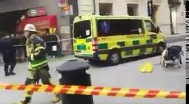 Van drives into crowd in Stockholm, people injured