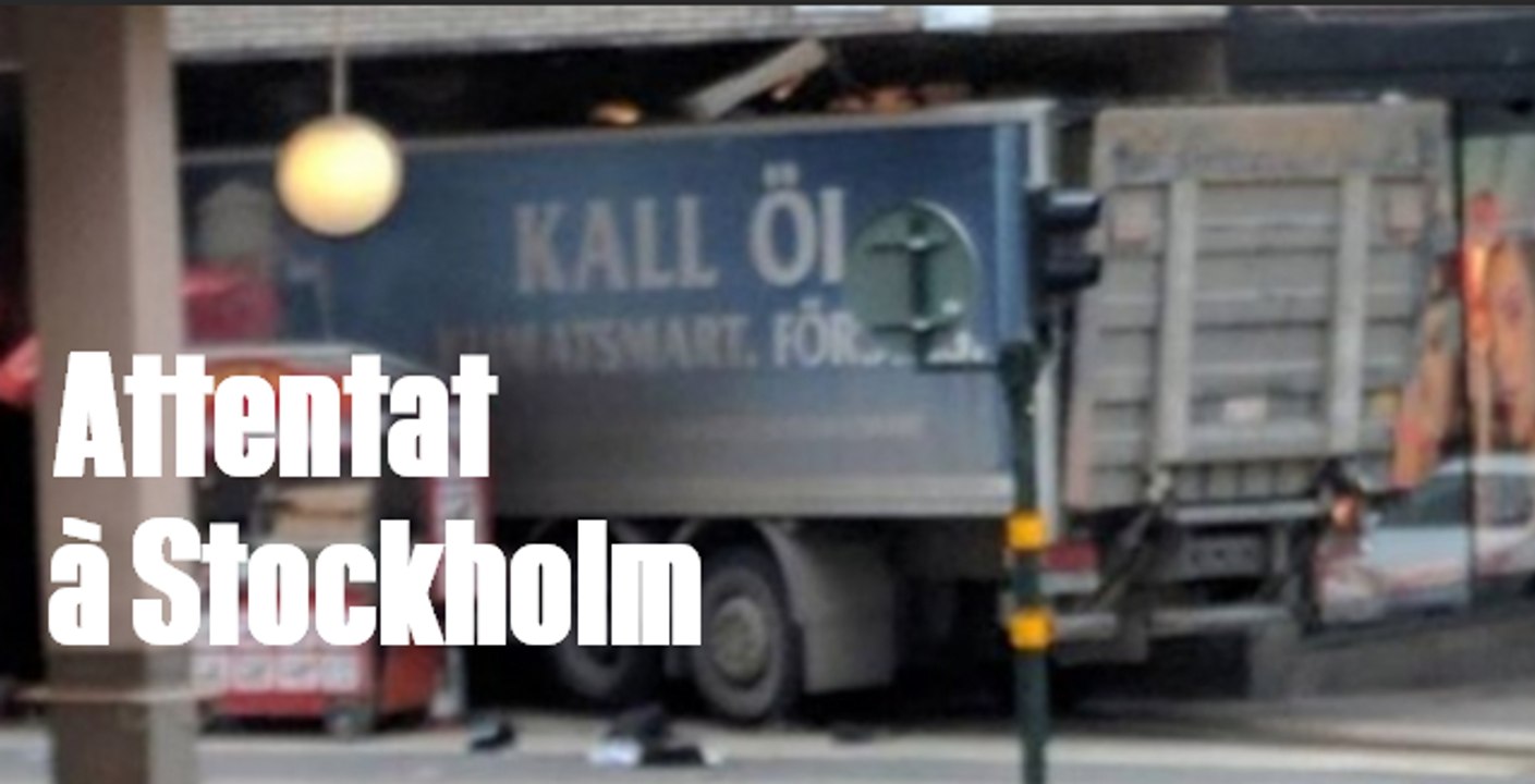 Attentat à Stockholm: un camion fonce dans la foule