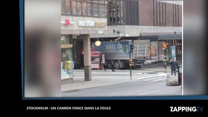 Attentat à Stockholm : Un camion fonce dans la foule tuant plusieurs personnes (Vidéo)