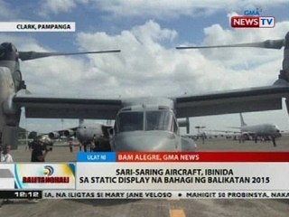 Sari-saring aircraft, ibinida sa static display na bahagi ng Balikatan 2015