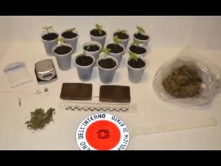 Crotone - Hashish e marijuana in casa, arrestato 45enne (07.04.17)