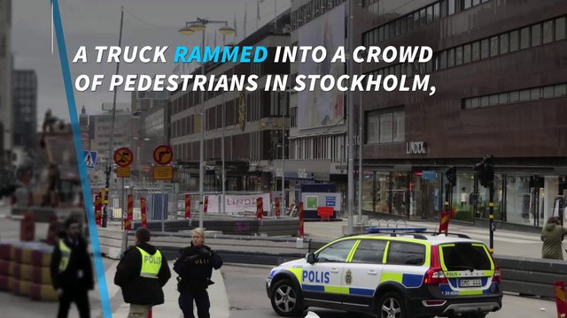 Truck crashes into crowd in Stockholm; 3 people dead