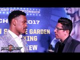 Daniel Jacobs “You have a true 160lber whose longer, stronger..you’re gonna see whats he’s made of”