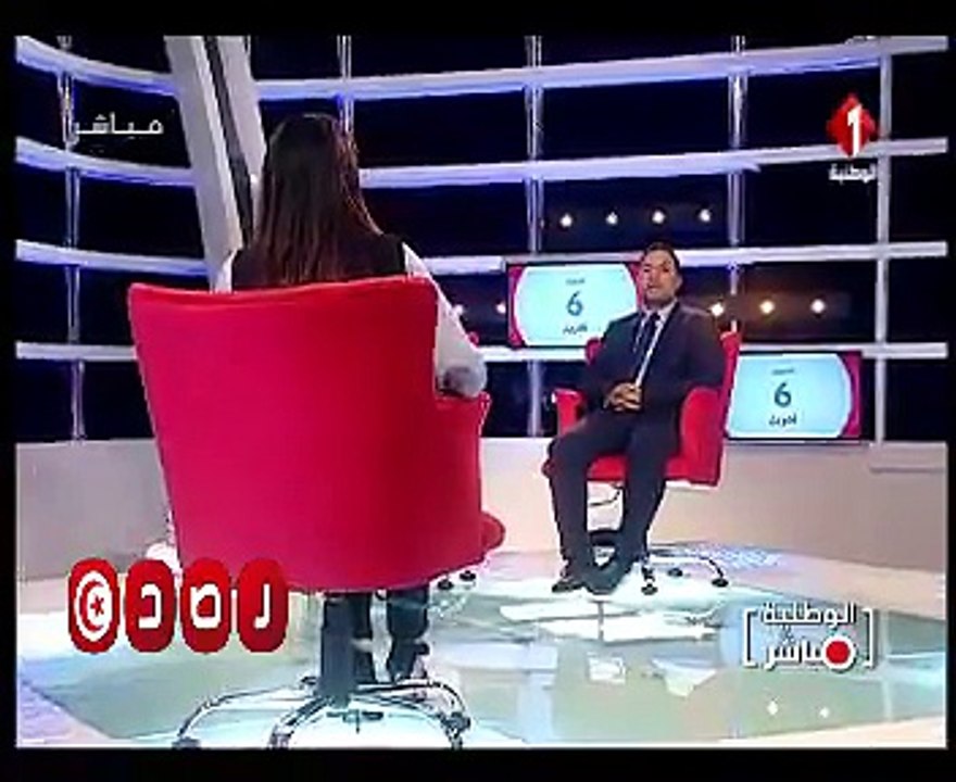خلاّها في التسلل المحامي سيف الدين مخلوف يفاجئ مذيعة القناة الوطنية