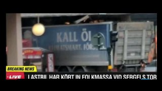 Stockholm Truck on Crowd and Departmental Store Full Video