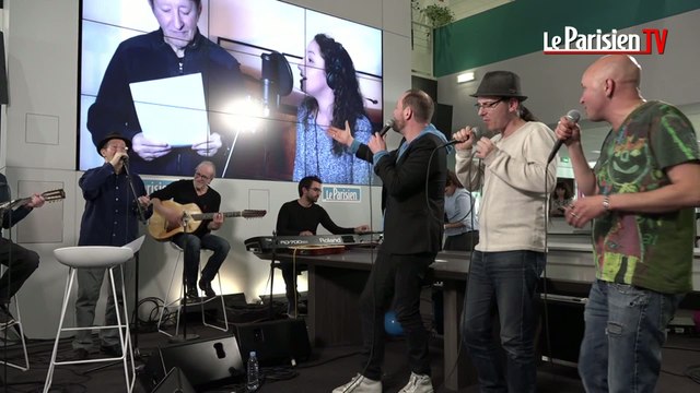 Idir et Tryo chantent « L'hymne de nos campagnes » en live au Parisien