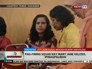 BT: Pag-firing squad kay Mary Jane Veloso, ipinagpaliban