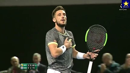 Damir Džumhur - Thiemo de Bakker 3:0 [BiH-Holandija 1:1] (7.4.2017)