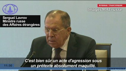Russie: les frappes américaines sont une "agression"