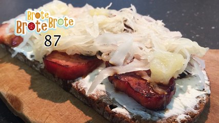 Frischkäse-Kassler-Brot mit Ananas-Sauerkraut - Folge 87