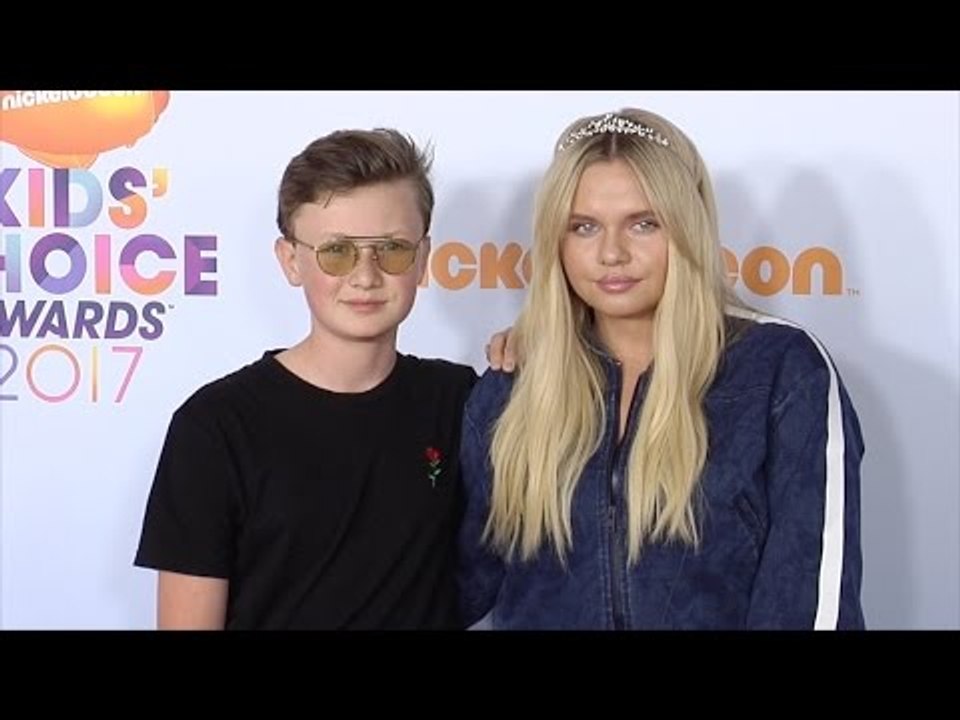 Alli Simpson and Tom Simpson 2017 Kids' Choice Awards Orange Carpet