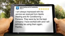 Fontana Best AC Repair – Apollo Heating and Air Conditioning Outstanding 5 Star Review