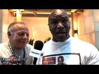 Evander Holyfield calls Anthony Joshua a "complete fighter." Breaks down Klitschko vs. Joshua