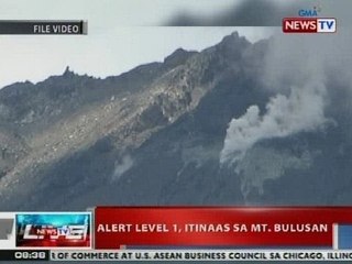 NTVL: Alert level 1, itinaas sa Mt. Bulusan