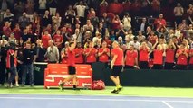 Revivez la balle de match de Goffin face à Seppi en Coupe Davis