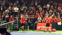 Revivez la balle de match de Goffin face à Seppi en Coupe Davis