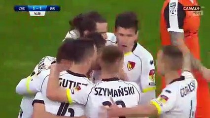 Cillian Sheridan Goal HD - Zaglebie 1 - 1 Jagiellonia 07.04.2017