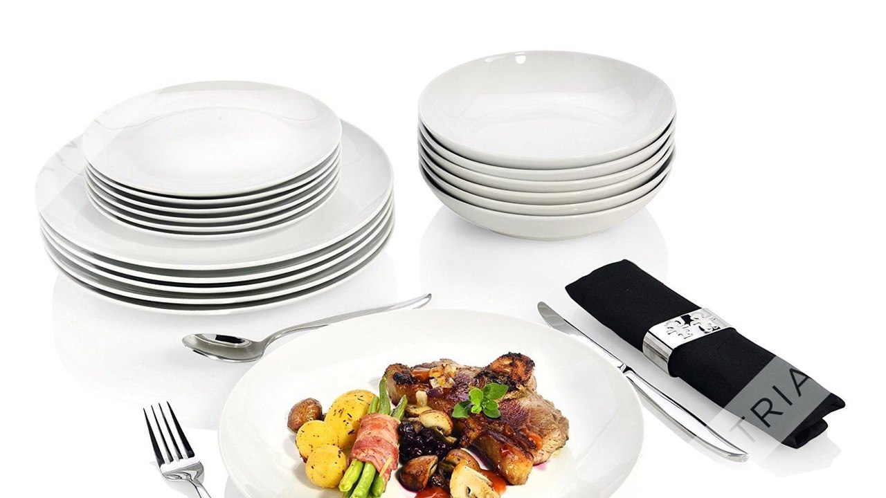 Geschirr set - Villeroy Boch Geschirr - Schöne weiße Geschirr Sets