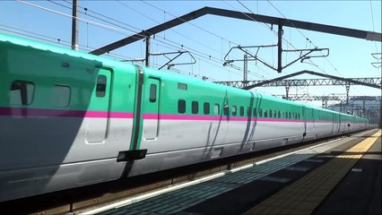 ＭＡＸスピード！東北新幹線高速通過！
