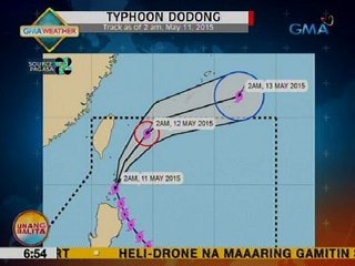 UB: Bagyong Dodong, inaasahang lalabas ng PAR bukas