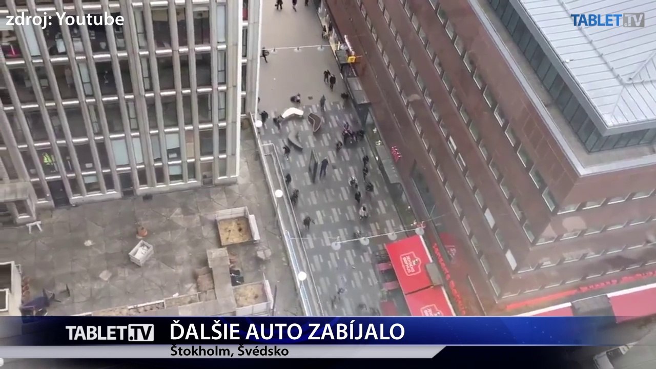 Nákladiak zabil v Štokholme 4 ľudí, jedného podozrivého zatkli