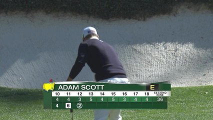 Golf - Masters 2 ème jour - Birdie d'Adam Scott