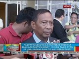 Pagpapalabas ng CA ng freeze order sa bank accounts ni Binay, 'di raw tama ayon sa UNA