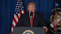 President Trump Addresses Military Strike On Syria