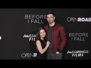 Sammi Hanratty with Boyfriend Lucas "Before I Fall" Los Angeles Premiere