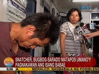 UB: Snatcher, bugbog-sarado matapos umano'y pagnakawan ang isang babae